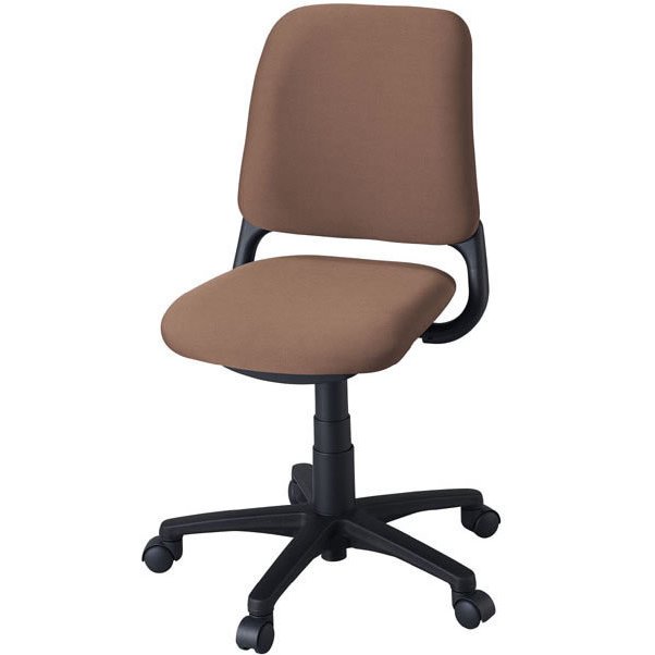 コイズミ カデットチェア 回転学習デスクチェア 布張り Cadet Chair ブラウン色 HSC-745 BR