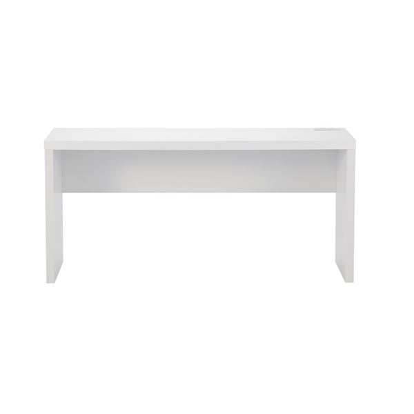 幅広デスク/パソコンデスク 【ホワイト】 幅150×奥行45×高さ71.5cm【代引不可】[21]
