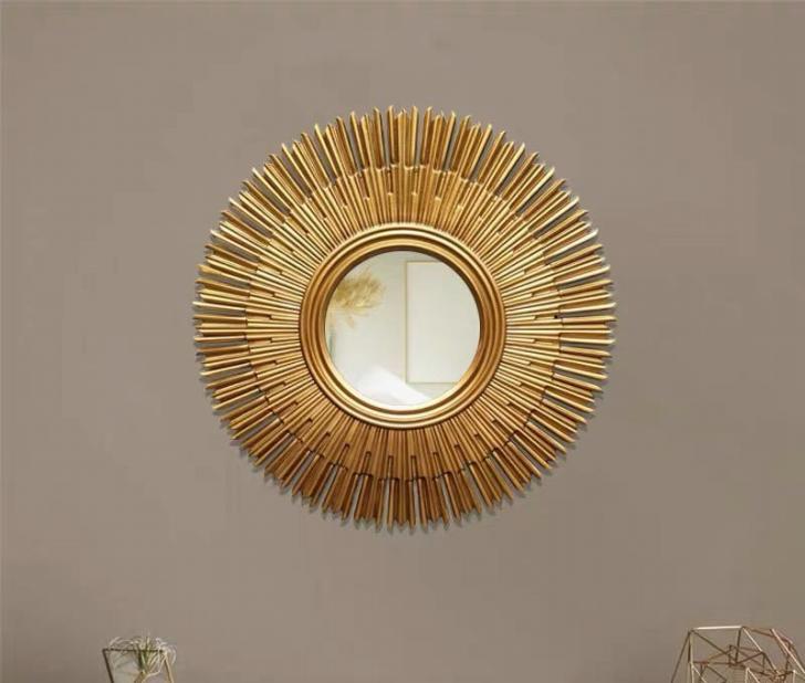 A022102壁掛け鏡 壁掛け 壁掛けミラー ウォールミラ 90cm 高級豪華鏡 アンティーク調