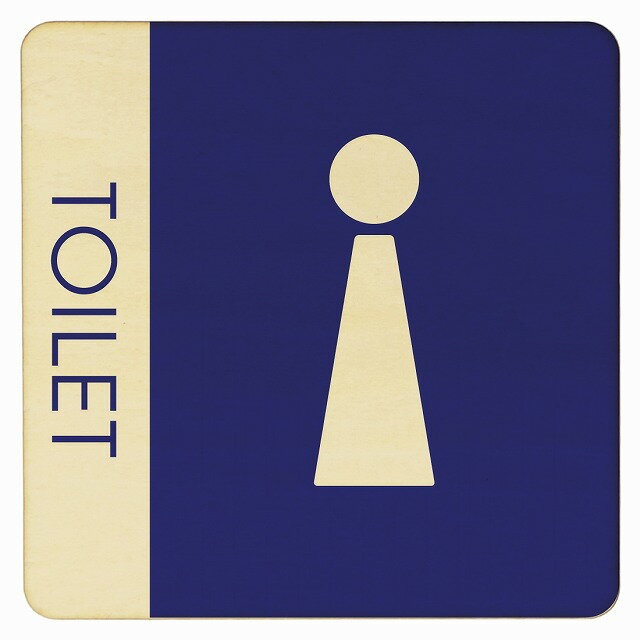 9x9cm 14x14cm 27x27cm トイレ 御手洗 TOILET トイレマーク F1 男 MENS ピクトサイン 木製ドアサイン ドアプレート インテリア 施設 案内