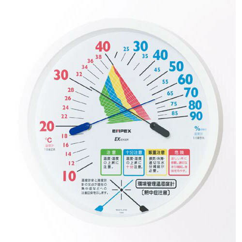 EMPEX 温度・湿度計 環境管理 温度・湿度計「熱中症注意」 掛用 TM-2485 敬老の日