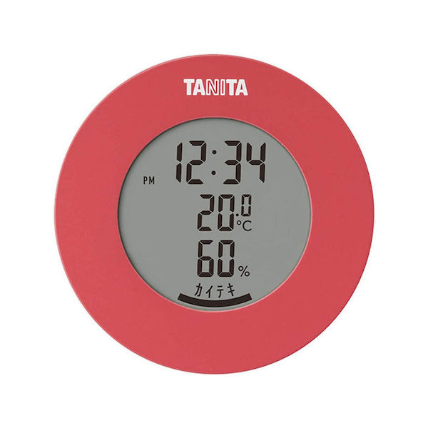 タニタ デジタル 温湿度計 ピンク TT-585