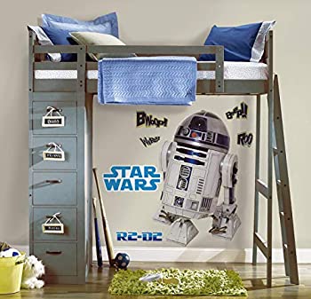 【中古】【輸入品・未使用】RoomMates スターウォーズ クラシック R2-D2 剥がして貼るジャイアントウォールデカール [並行輸入品]