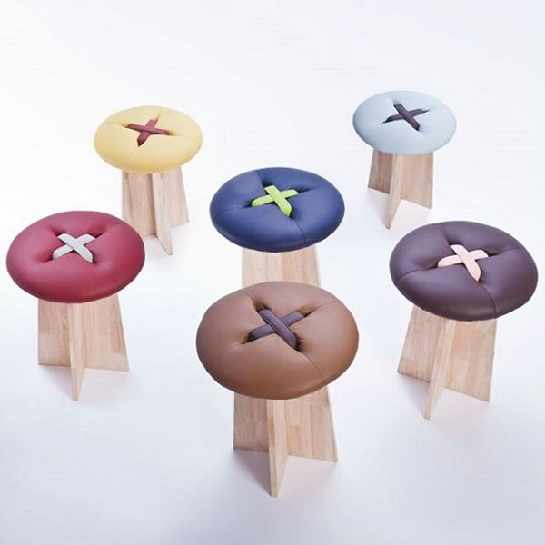ボタンをイメージしたカラフルな組み立て式スツール!”BOZU”BOTTONE(ボットーネ) インテリア雑貨