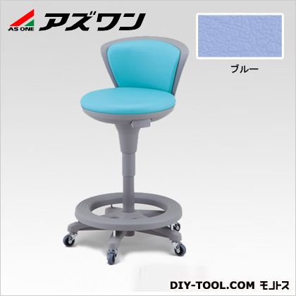 アズワン スツール 510×500×685〜860mm ブルー 1-2436-02
