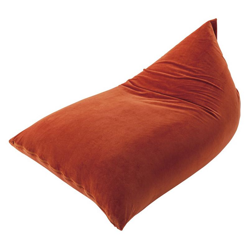 ビーズクッション 背もたれ クッション座椅子 一人掛け 一人用 完成品 W75×D110×H50 オレンジ ビーズクッション LSS-801OR 東谷 azumaya