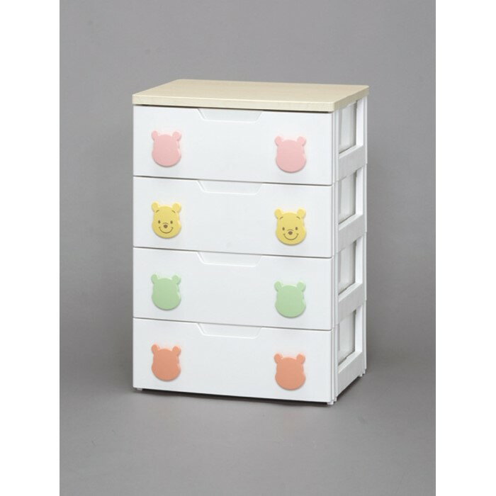 キッズチェスト 【単品販売】キッズカラー 4段 PHG-554H