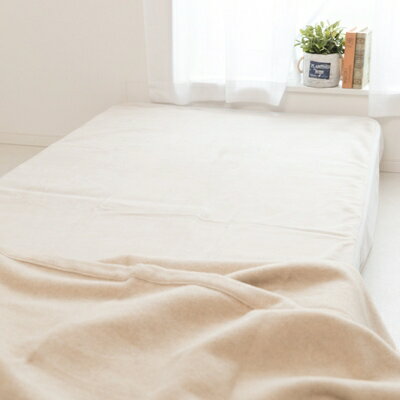 【ふるさと納税】起毛シーツ・ベージュ色・セミダブル【1122131】