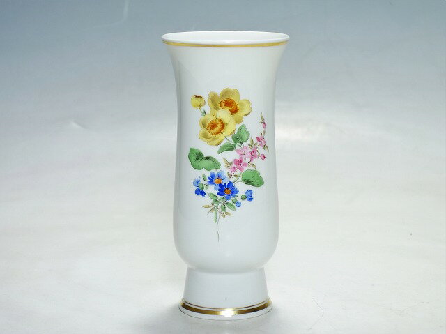 マイセン Meissen 花瓶 17cm 3つ花【中古】