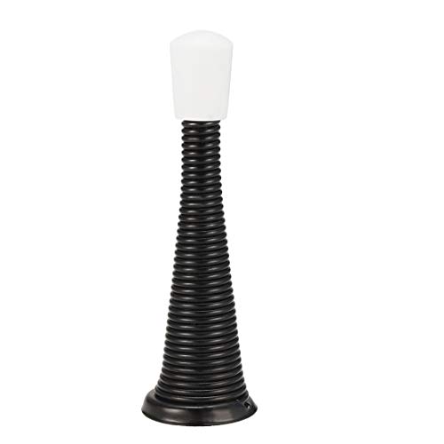 uxcell ドアストッパー プラスチック製 シルバートーン ハウスベッドルームホームオフィス用 80mmL 2個入り