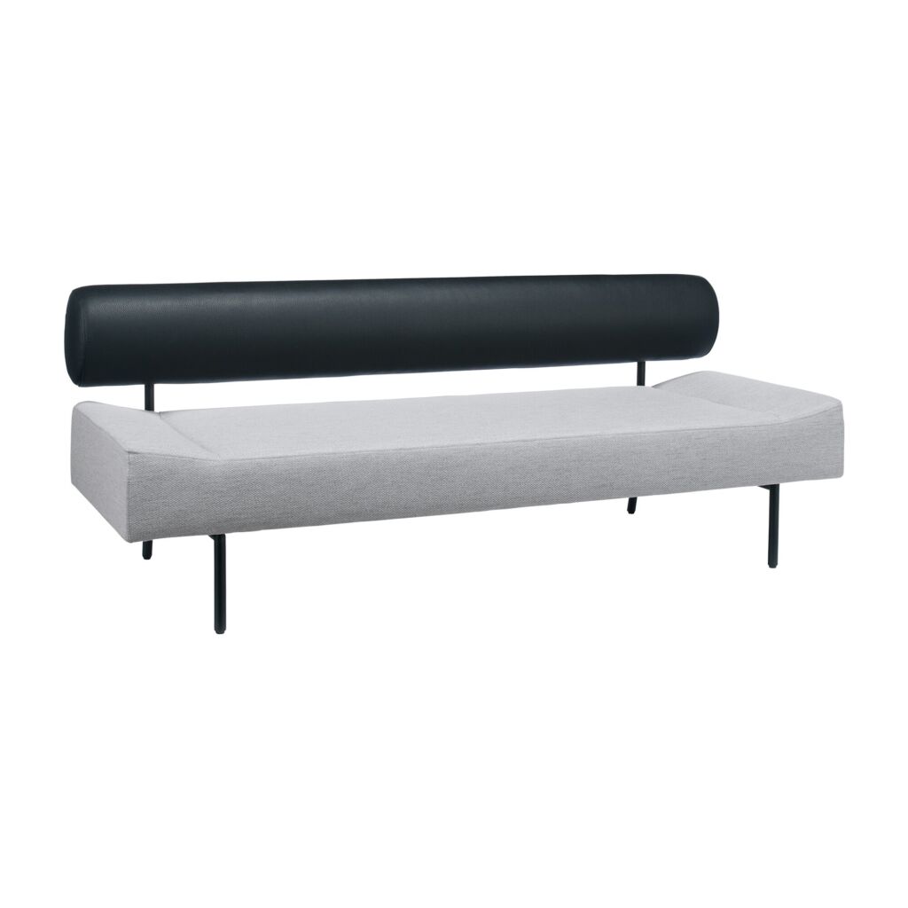 [IDEE]DIVANCO SOFA R BLACK/LIGHT GRAY