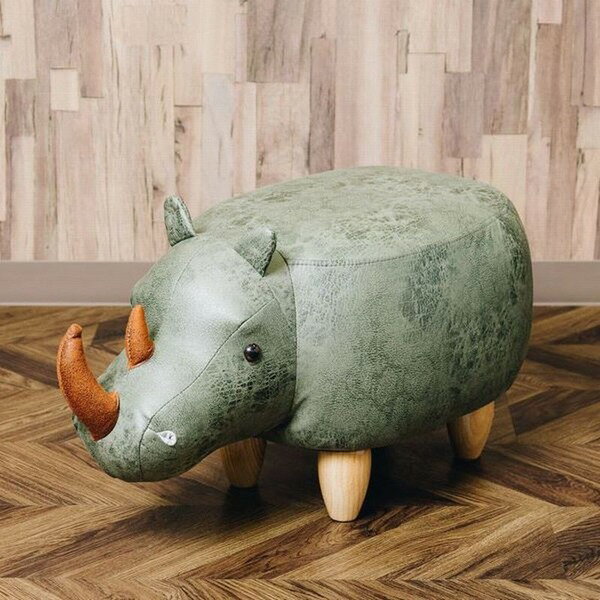 アニマルモチーフのスツール Rhino(リノ)カーキ