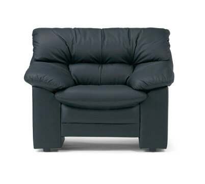 【送料無料】オプティマアームチェア応接ソファー ブラック(RE-3071 L BK)【皮張り ビニールレザー張り】