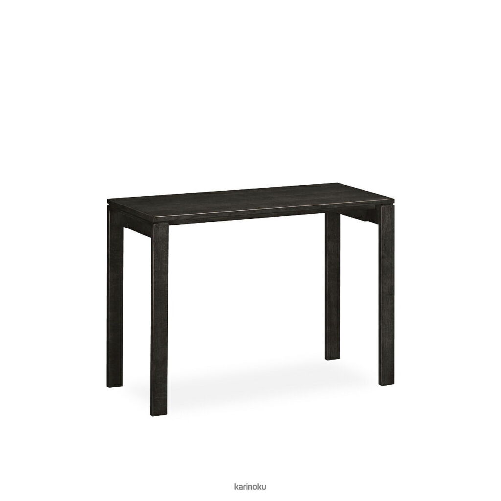 カリモク 学習机 ユーティリティプラス デスク (幅100cm, 奥行き45cm, シアーブラック色)【全国送料無料】【同梱不可】【店頭受取対応商品】