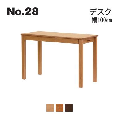 No.28 デスク 幅100cm 浜本工芸 No.2864/2860/2868 ◆開梱設置無料 ◆代引き不可