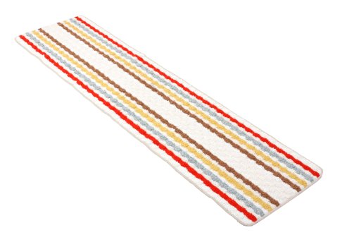 国産 残り糸 キッチンマット 180cm ピンク ベージュ系 ※色パターンランダム 1974