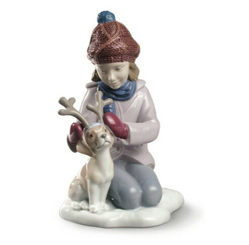 リヤドロ 小さなトナカイ 少女 犬 01009130 LLADRO MY LITTLE REINDEER クリスマス ギフト プレゼント 【ポイント最大44倍!楽天スーパー セール】