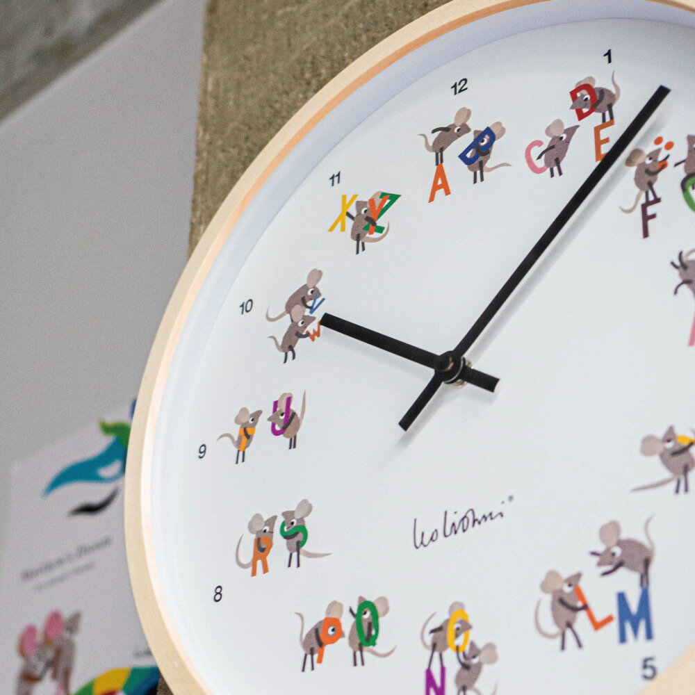【ポイント10倍!】LEO LIONNI レオ・レオニ ウォールクロック / 壁掛け時計『Letters』|インテリア