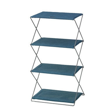 フォールディングシェルフ3D ネイビー MIP-94NV 東谷 azumaya 【メーカー直送 代引不可】