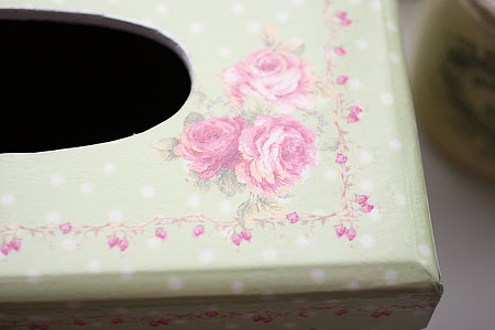 Sofia Rose ティッシュボックスカバー グリーン