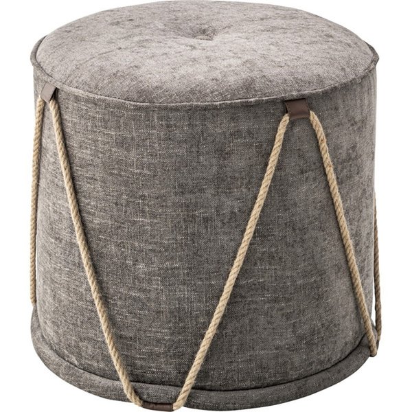 アイヴィ スツール 【アイボリー】 木フレーム ポリエステル コットン