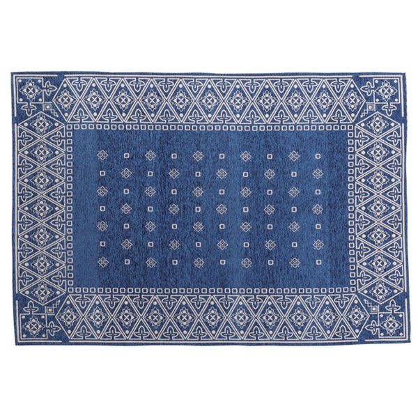 ラグ 【ブルー】 ポリエステル シェニール