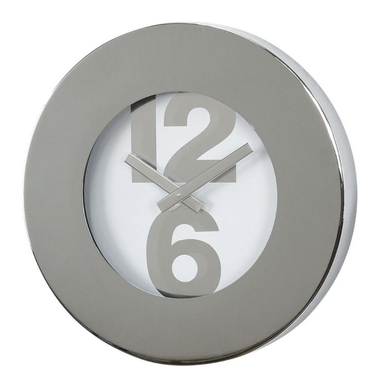 SPICE スパイス SPICE OF LIFE EDGE 壁掛け時計 NUMBER BOLD RIM シルバー 30cm TELR1020SV | 個性的 時計 ガレージライク デザイン インテリア 引越 新築祝い ギフト おすすめ