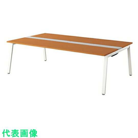 ナイキ 大型ベンチテーブル (基本型) (両面タイプ) 〔品番:RXFN2414K-WMW〕[2086859]「送料別途見積り,法人・事業所限定,直送」
