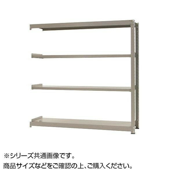 (代引き不可)(同梱不可)中量ラック 耐荷重300kgタイプ 連結 間口1500×奥行600×高さ2400mm 4段 ニューアイボリー