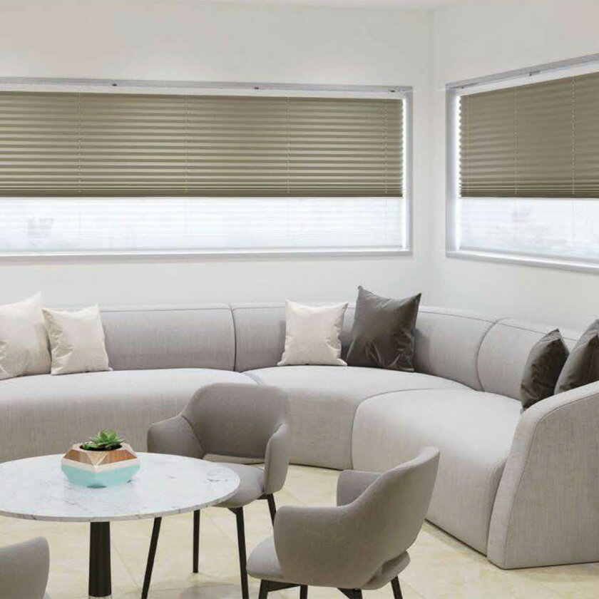 プリーツスクリーン オーダーサイズ▼もなみ ツインスタイル(みなも2) コード式 シスイ▼ニチベイ M5161～5163遮光シリーズ 透過度 遮光1級・2級【製品幅1605～2000×製品高さ610～1000mm】