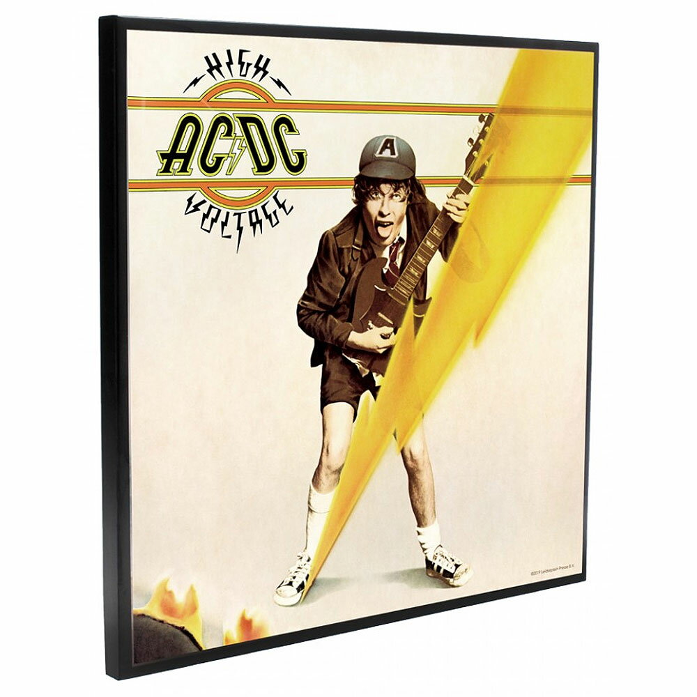 AC/DC エーシーディーシー (結成50周年 ) - High Voltage Crystal Clear Picture / 樹脂コート表面加工 / インテリア額 【公式 / オフィシャル】
