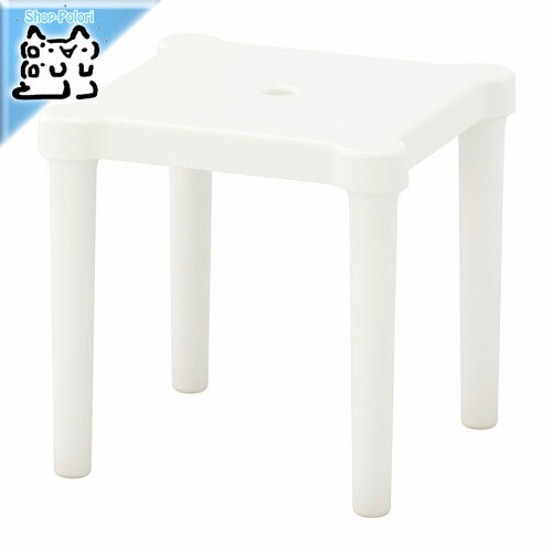 【 IKEA - イケア -】ikea スツール UTTER -ウッテル- 子供用スツール 室内/屋外用 ホワイト 28x28 cm (303.577.86)