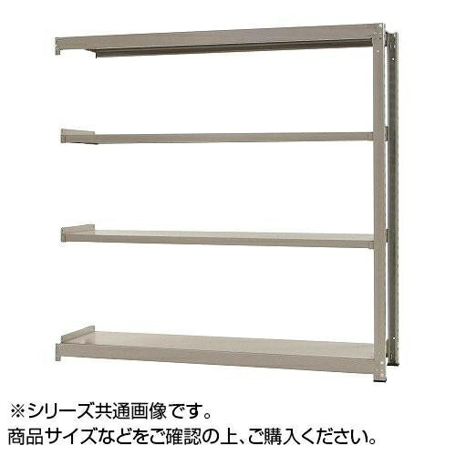 中量ラック 耐荷重300kgタイプ 連結 間口1200×奥行750×高さ1800mm 4段 ニューアイボリー CMLF-1435541【納期目安:1週間】