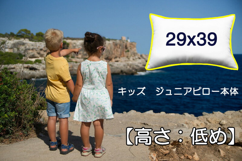 【高さ:低めタイプ】29x39キッズピロー・ジュニアピロー用中材 子供まくら 幼児用枕 小学生用枕29x39cm