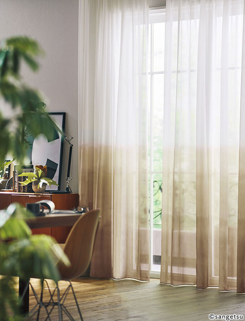 サンゲツ▼ストリングス オーダーカーテン LP仕様(形態安定加工) 約1.5倍ヒダ(かぶせ縫い) 裾:折返し▼SC7523〜7524 ドレープ Liner 裏地【カーテン幅2810〜3730×カン下寸法810〜1000mm】