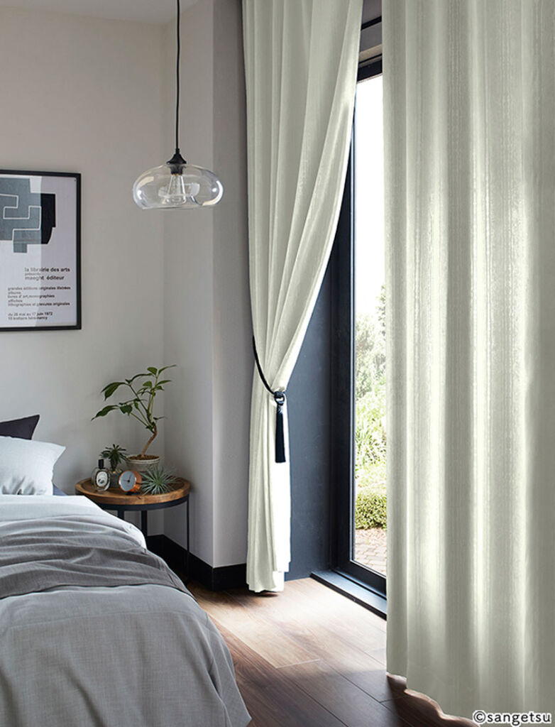 ▼サンゲツ ストリングス オーダーカーテン 形態安定 裾:折返し 1.5倍ヒダ▼STRINGSSC8453～8454【カーテン幅67～133×カン下寸法141～160cm】