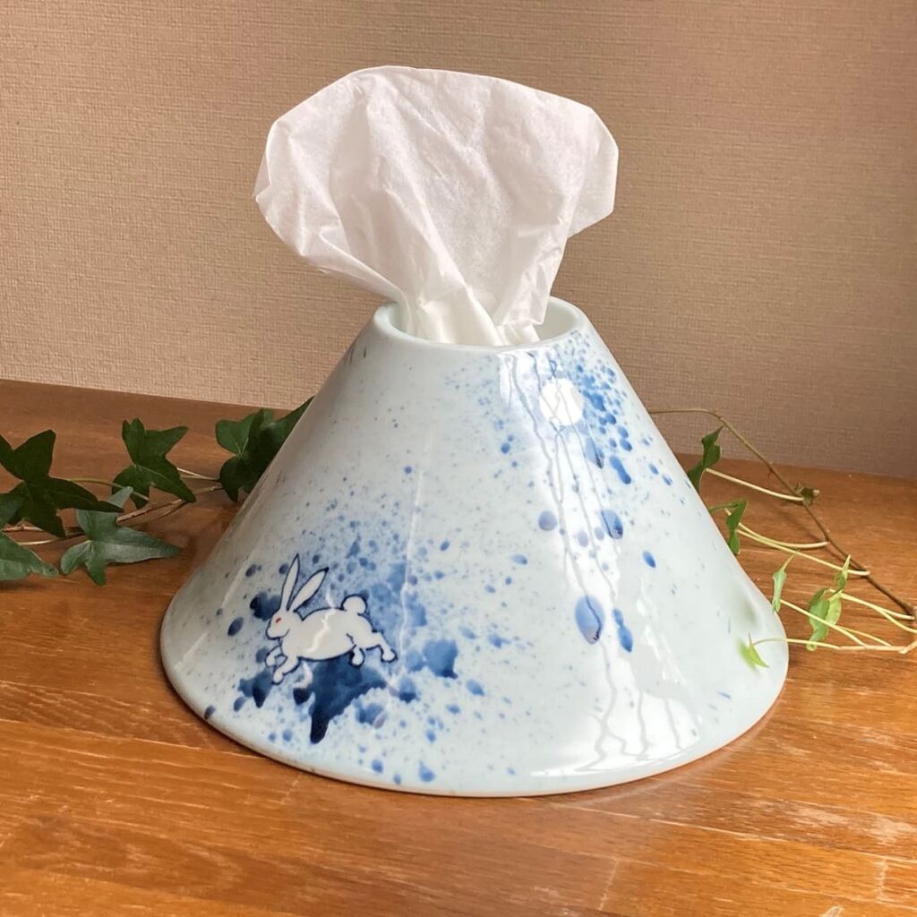 【ふるさと納税】瑞峯窯 有田焼 月兎 ティッシュディスペンサー(ティッシュケース)原重製陶所 35000円 3.5万円 A35-579