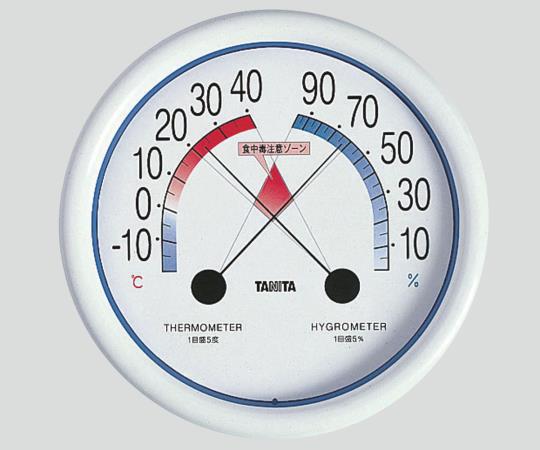 食中毒注意ゾーン付温湿度計 5488