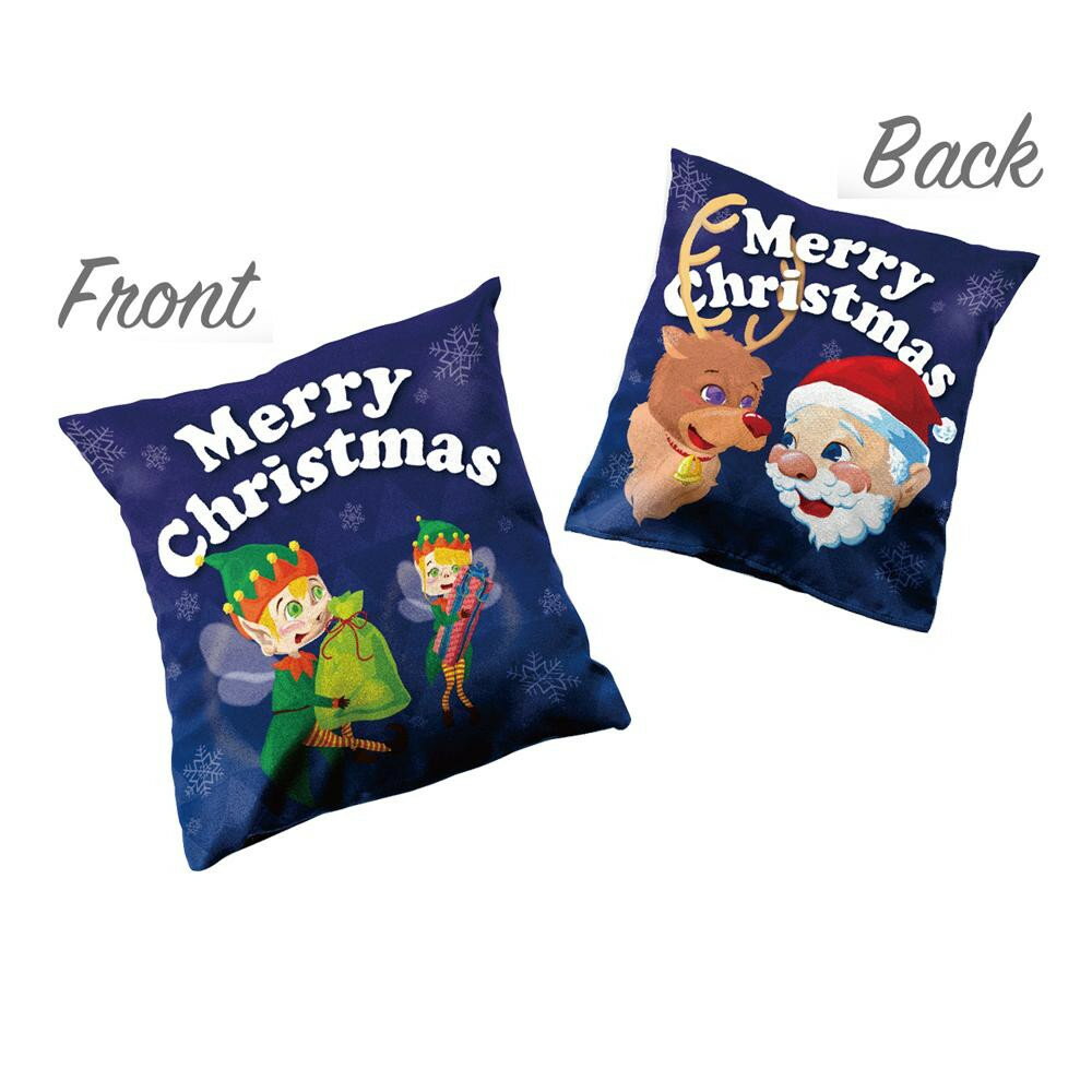 アイデア商品 面白い おすすめ Nクッションカバー メリークリスマス W330×H330mm 40180 人気 便利な お得な送料無料