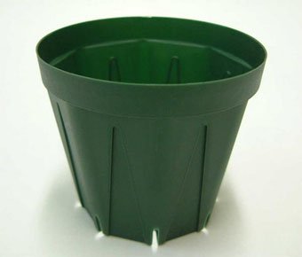 所沢植木鉢センター スリット鉢 プラ鉢 10.5cm 10個 グリーン