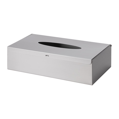 IKEA(イケア)GRUNDTAL グルンドタールティッシュボックス ステンレススチール ヴィンテージ