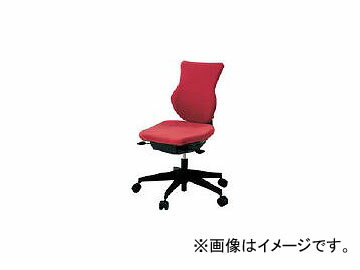 イトーキ/ITOKI 「カシコチェア」 肘無し 背裏ブラック張地 コーラルピンク KE340GJT1M6 Kashiko Chair Without elbow and back black Zhang Coral Pink