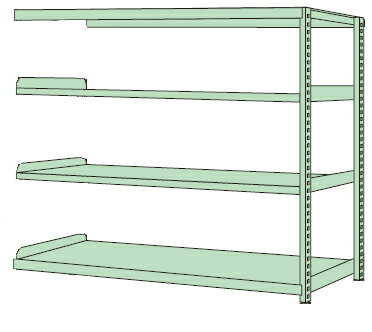 【ポイント5倍】【直送品】 サカエ RKラック(連結・均等耐荷重:250KG/段・4段タイプ) RKN-5654R (171468) 【大型】