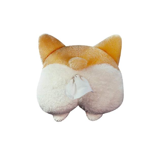 VORCOOL ティッシュケース カバー コーギーのおしり かわいい 吊り下げ おもしろ 車用 家庭用