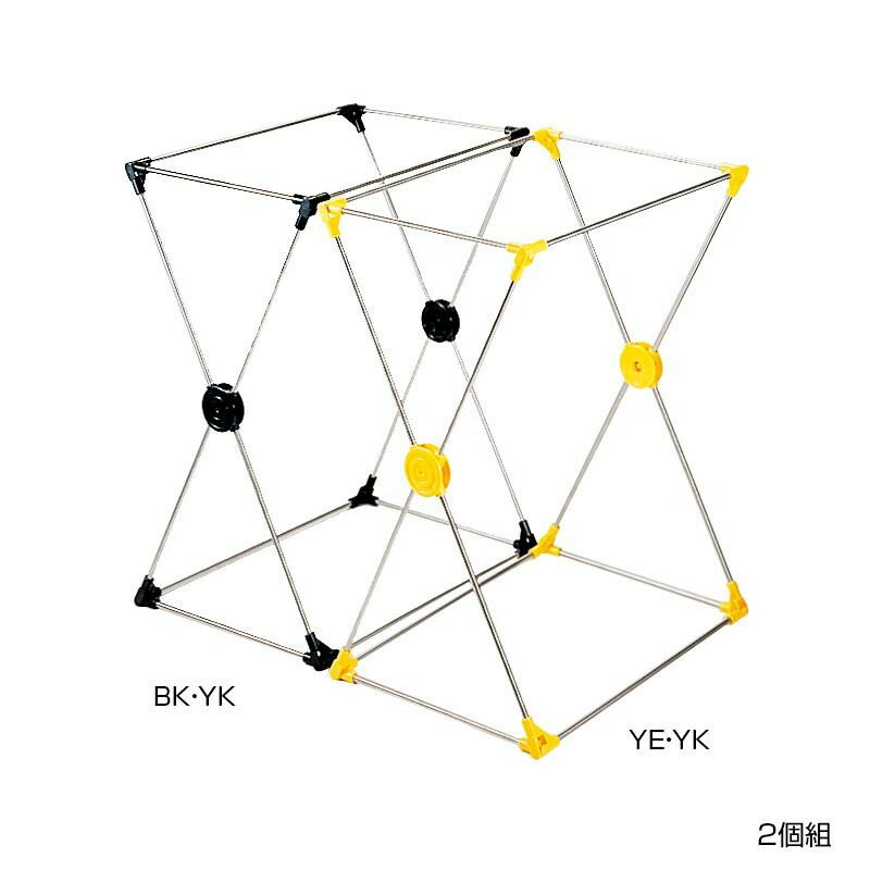 ダストスタンド 70L 2個組 BK・YK-800007S サイズ 約幅34 × 奥行49.5 × 高さ61.5 cm 個装サイズ : 16 × 71 × 5.5 cm