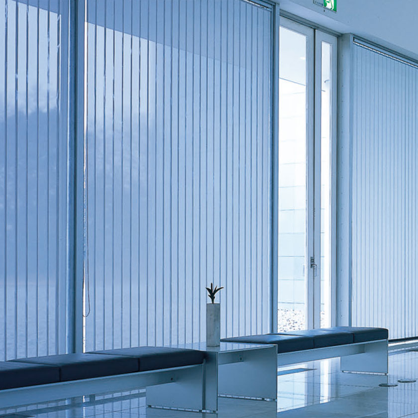 タテ型ブラインド タチカワブラインド▼バーチカルブラインド カーブ100▼ウィンディ V-3033〜3038 100mm巾 スラット ガラス/PVC/アルミ 水拭き UVカット【製品幅2010〜2200×製品高さ1810〜2200mm】