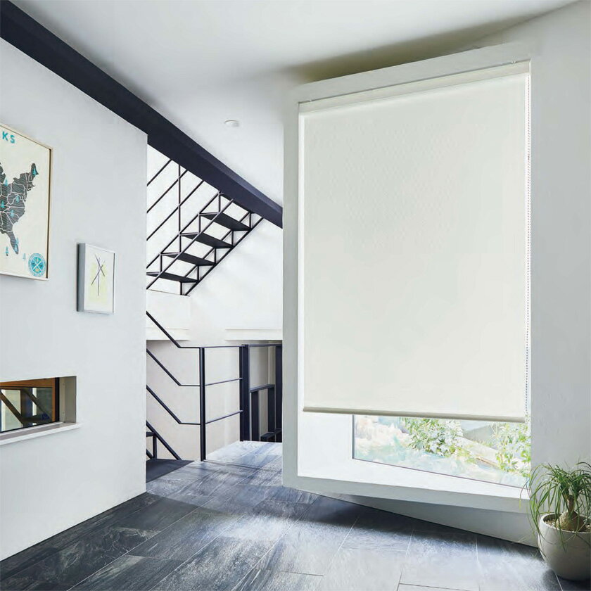 ロールスクリーン タチカワブラインド▼ラルク 傾斜窓▼プルコード操作 チェーン操作無地 マカロンラテ 非ウォッシャブル RS-1811〜1834 オーダーサイズ ネジ止め式【製品幅300〜490×製品高さ1210〜1600mm】