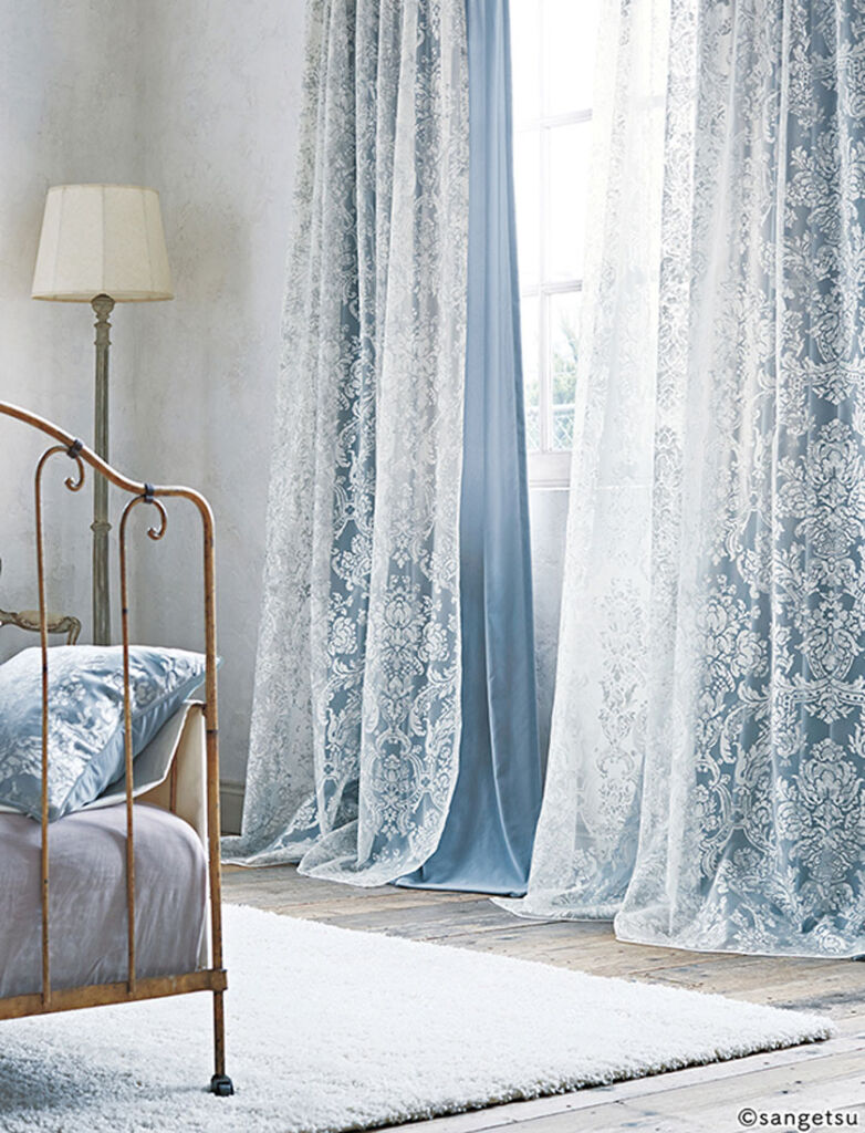 サンゲツ▼ストリングス オーダーカーテン LP仕様(形態安定加工) 約2倍ヒダ(本縫い) 裾:折返し▼SC7525〜7526 ドレープ Liner 裏地【カーテン幅2260〜3000×カン下寸法1810〜2000mm】