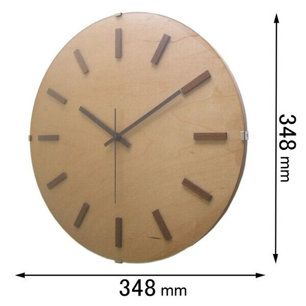 フォーカス・スリー 掛け時計 Focus Three ドームバークロック(ナチュラル) V-064(NR) [V064NR]【返品種別A】