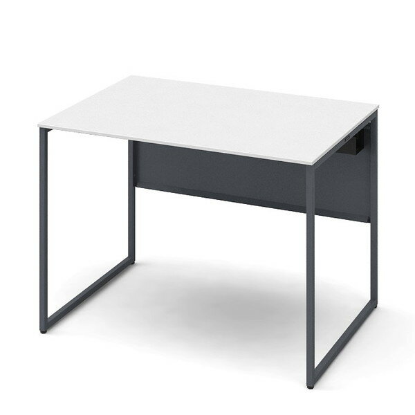 オカムラ 平机 ソリスト スタンダードタイプ ダークグレー脚 W1000×D700×H720mm ホワイト(塗装天板) 3K2ALF MHN2 [ テレワーク 在宅勤務 在宅ワーク リモートワーク 自宅勤務 在宅 SOHO ]